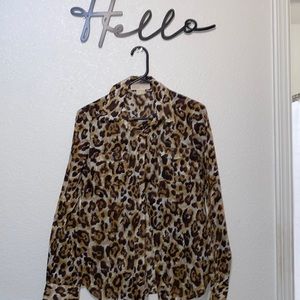 Michael Kors leopard print blouse